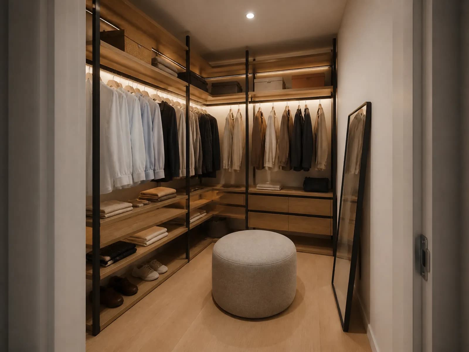 Cabina armadio su misura angolare 250x200 cm a giorno - Miniatura 3