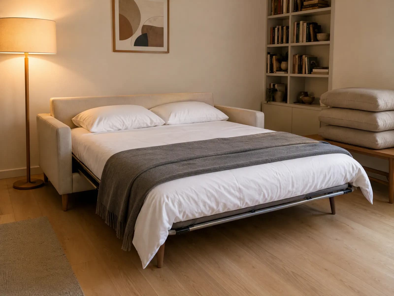 Divano letto moderno 3 posti 206 cm apertura a ribalta - Miniatura 3