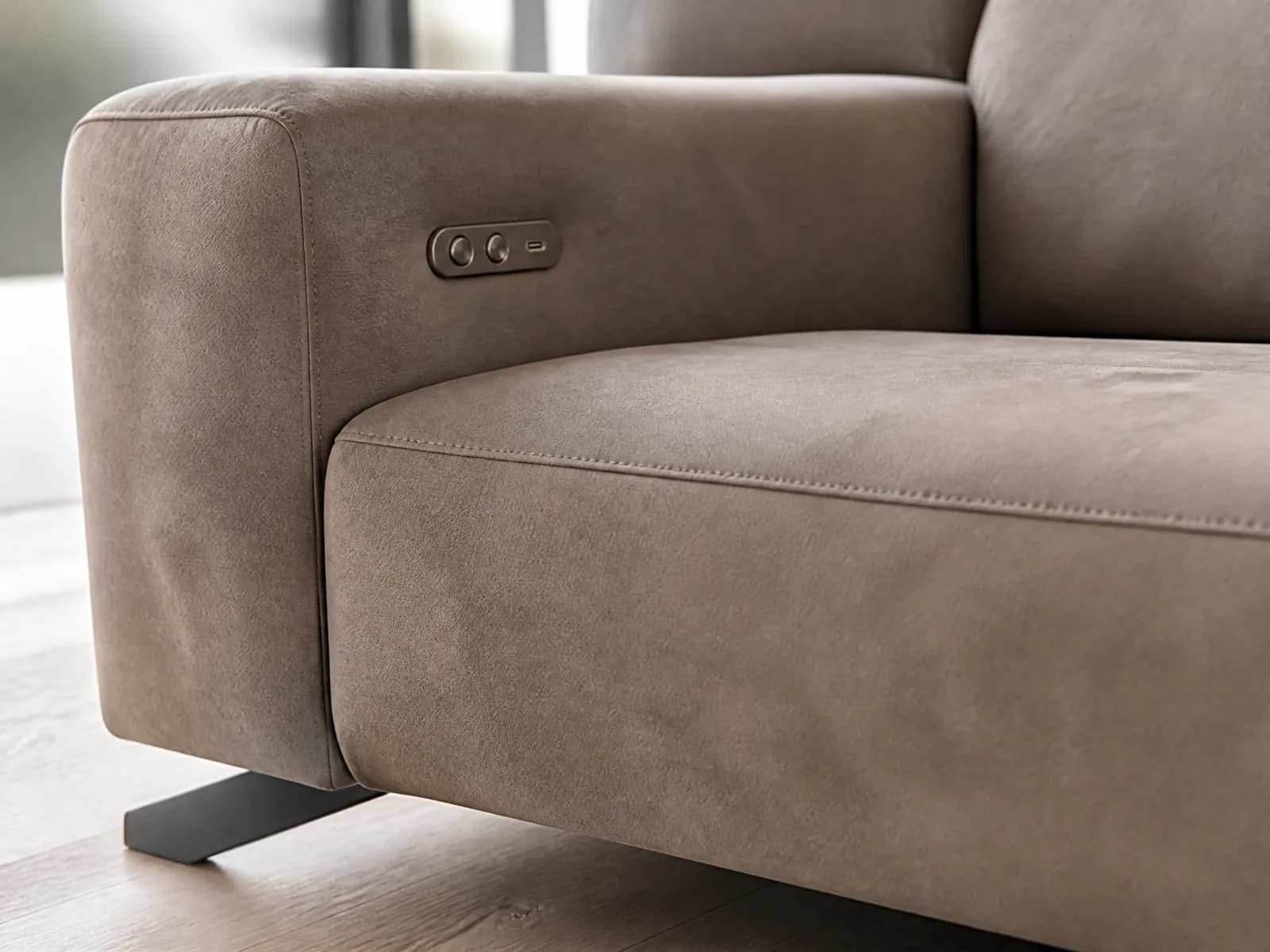 Divano relax 3 posti 212 cm con 2 recliner elettrici - Miniatura 2