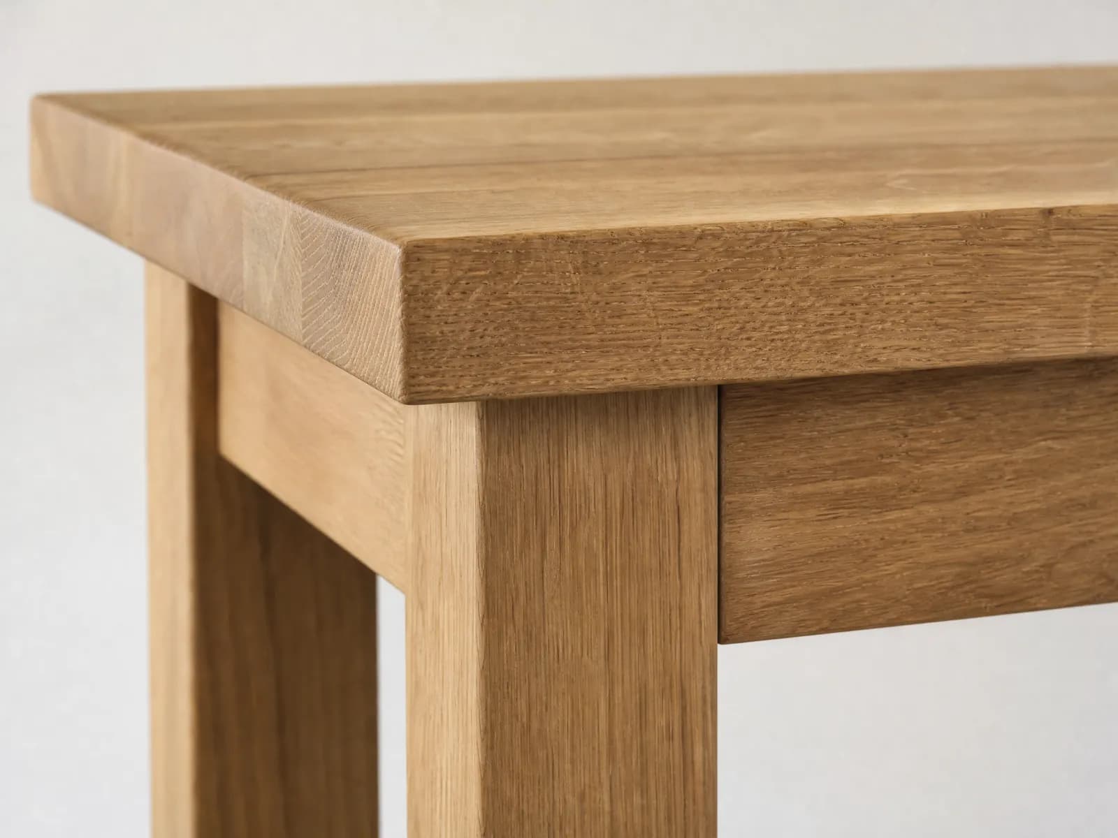 Tavolo in legno massello di rovere 200 × 95 cm, gambe in rovere - Miniatura 2