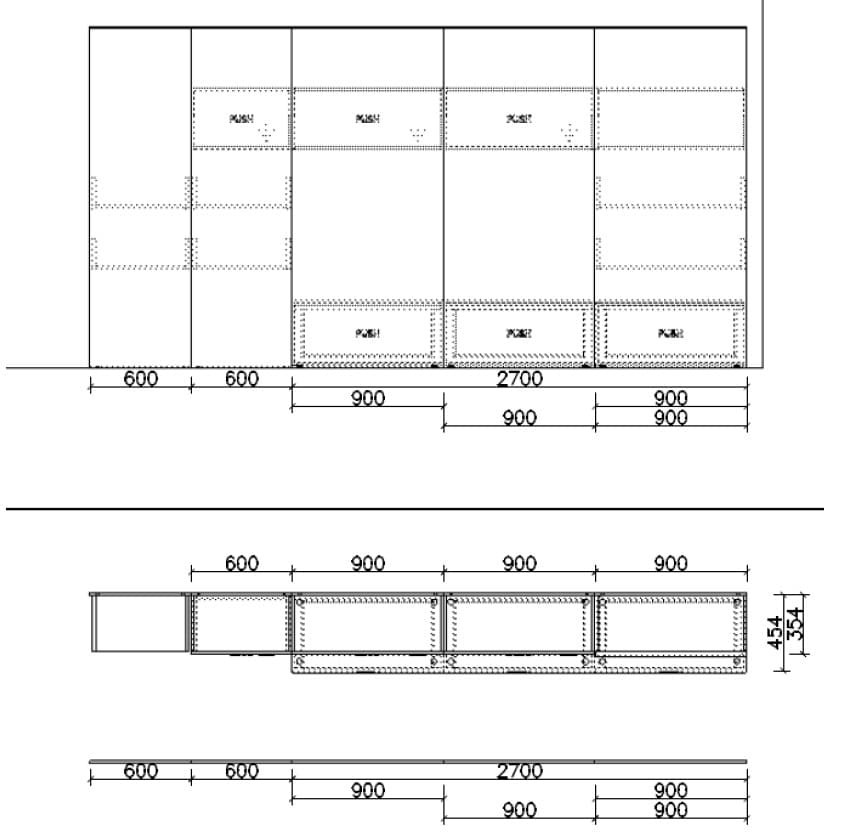 Soggiorno mobile tv legno chiaro e piombo - Miniatura 4