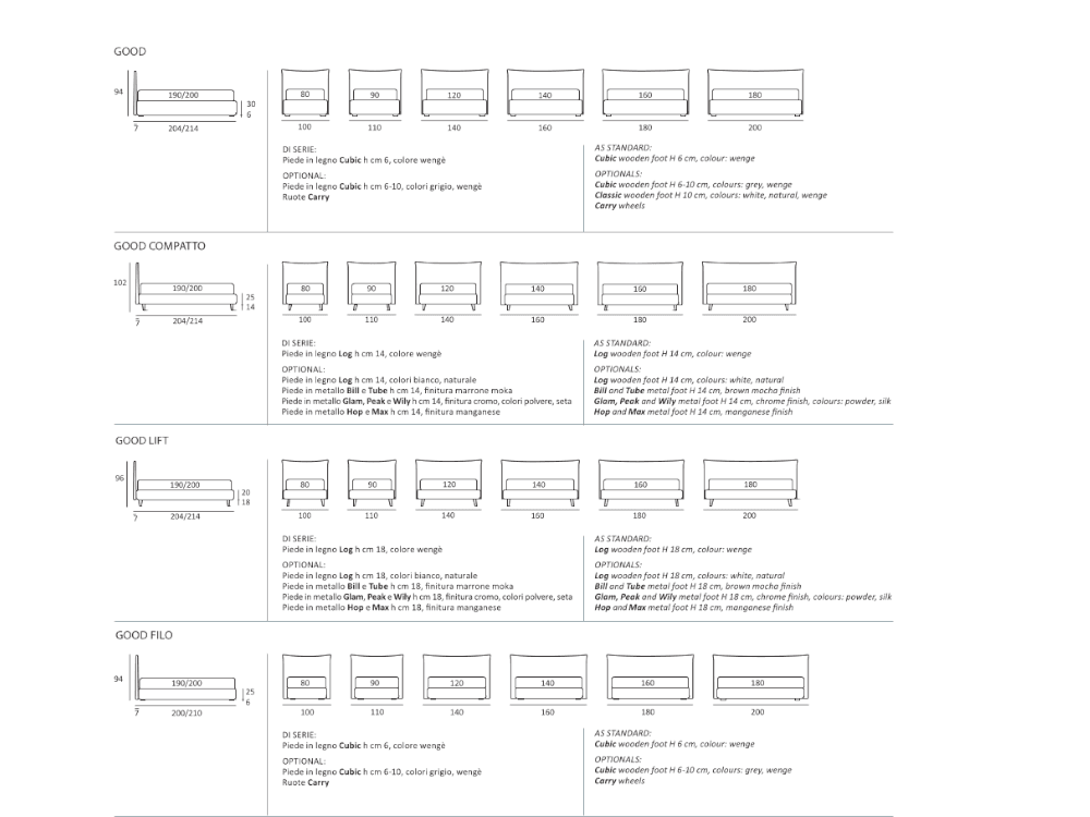 Letto in tessuto Good di Samoa con box contenitore - Immagine 1