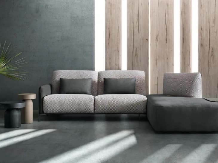 Divano con penisola Blank Minimal di Samoa - Immagine 1