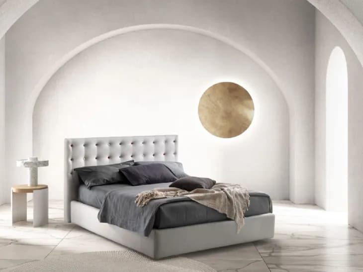 Letto con testiera Point di Bside con box contenitore - Immagine 1