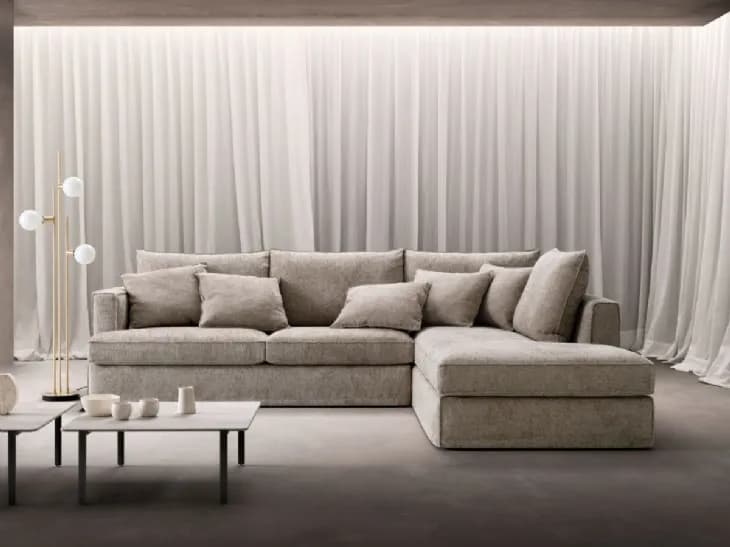 Divano con penisola Glammy di Samoa - Immagine 1