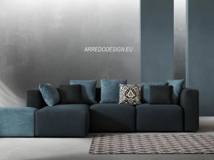 Divano in tessuto imbottito Sassy di Samoa - Immagine 1