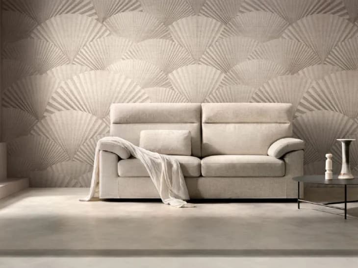 Divano lineare in tessuto Smile di Samoa - Immagine 1