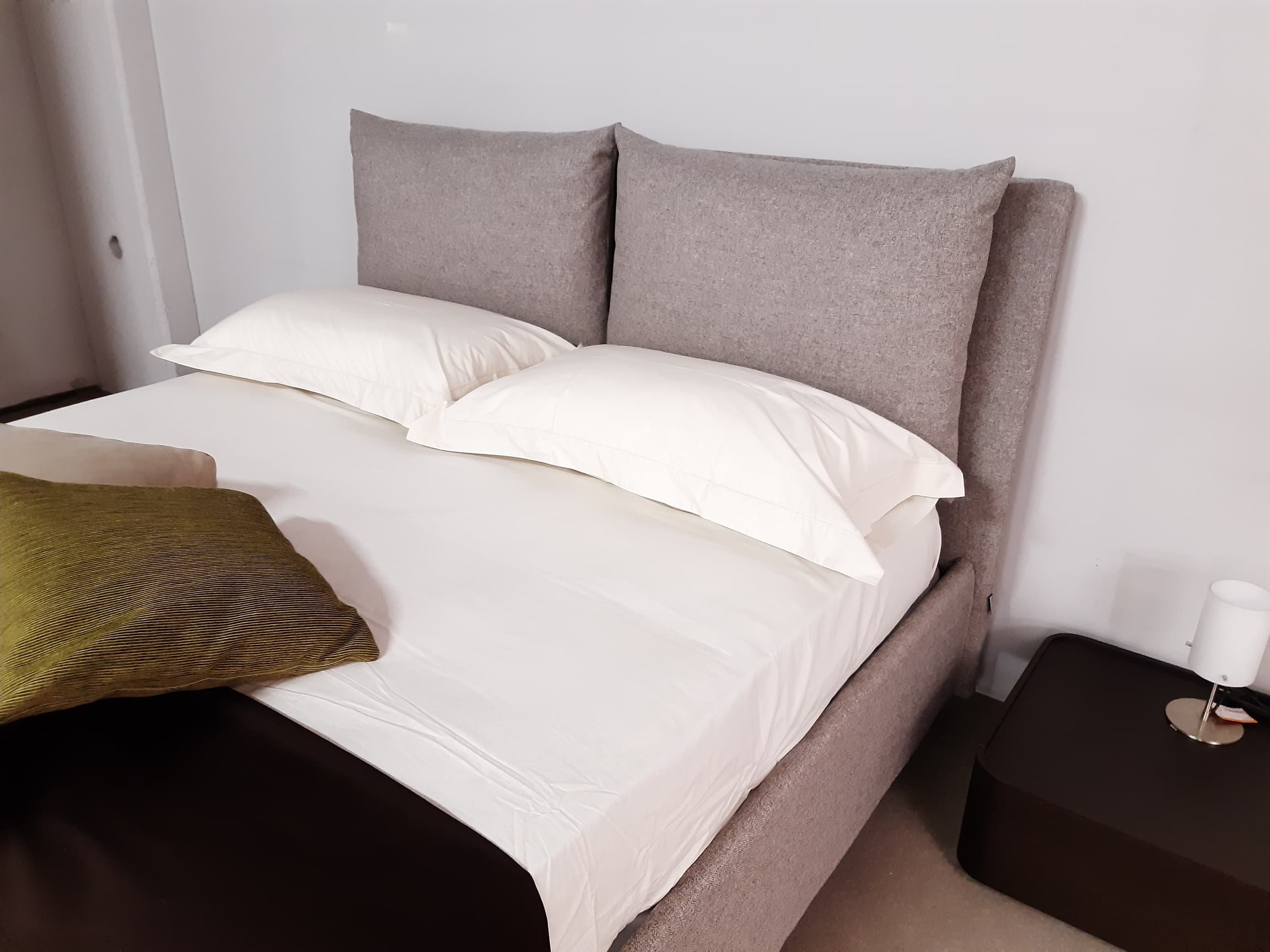 Letto matrimoniale tortora con contenitore NoTa - Immagine 1