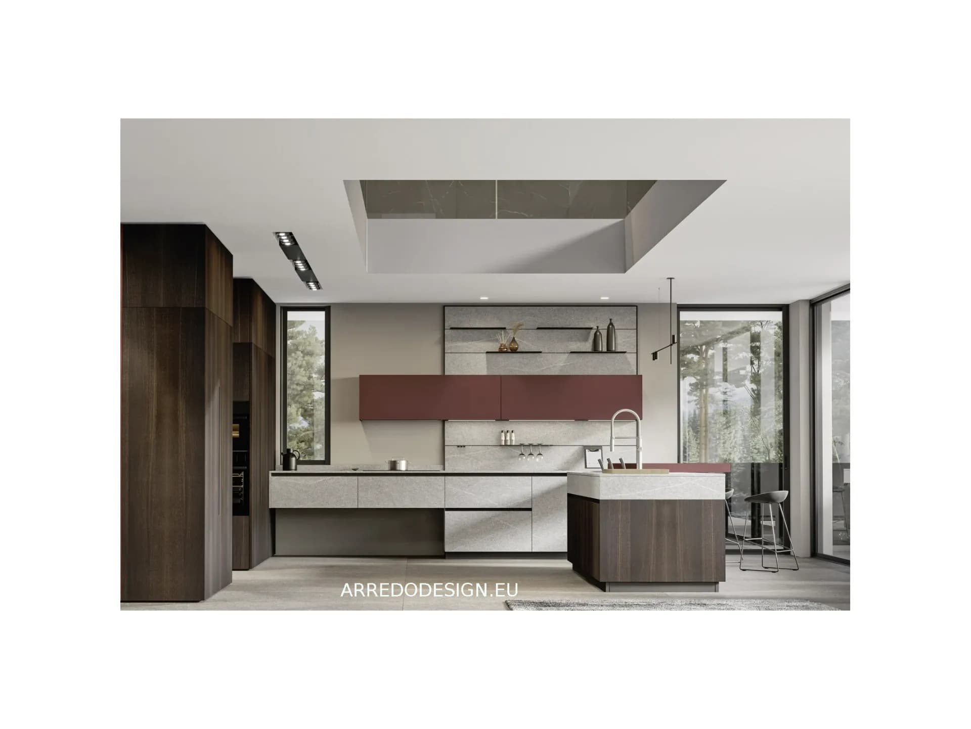 Cucina Loft design Arrex lineare - Immagine 1