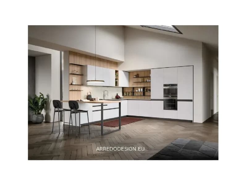 Cucina altri colori moderna ad angolo Hera Prima - Immagine 1