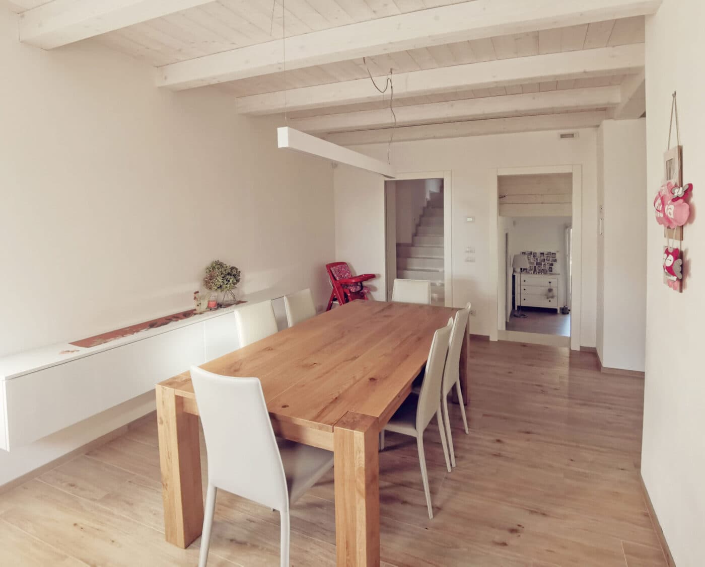 Tavolo artigianale rovere naturale massello - Immagine 1