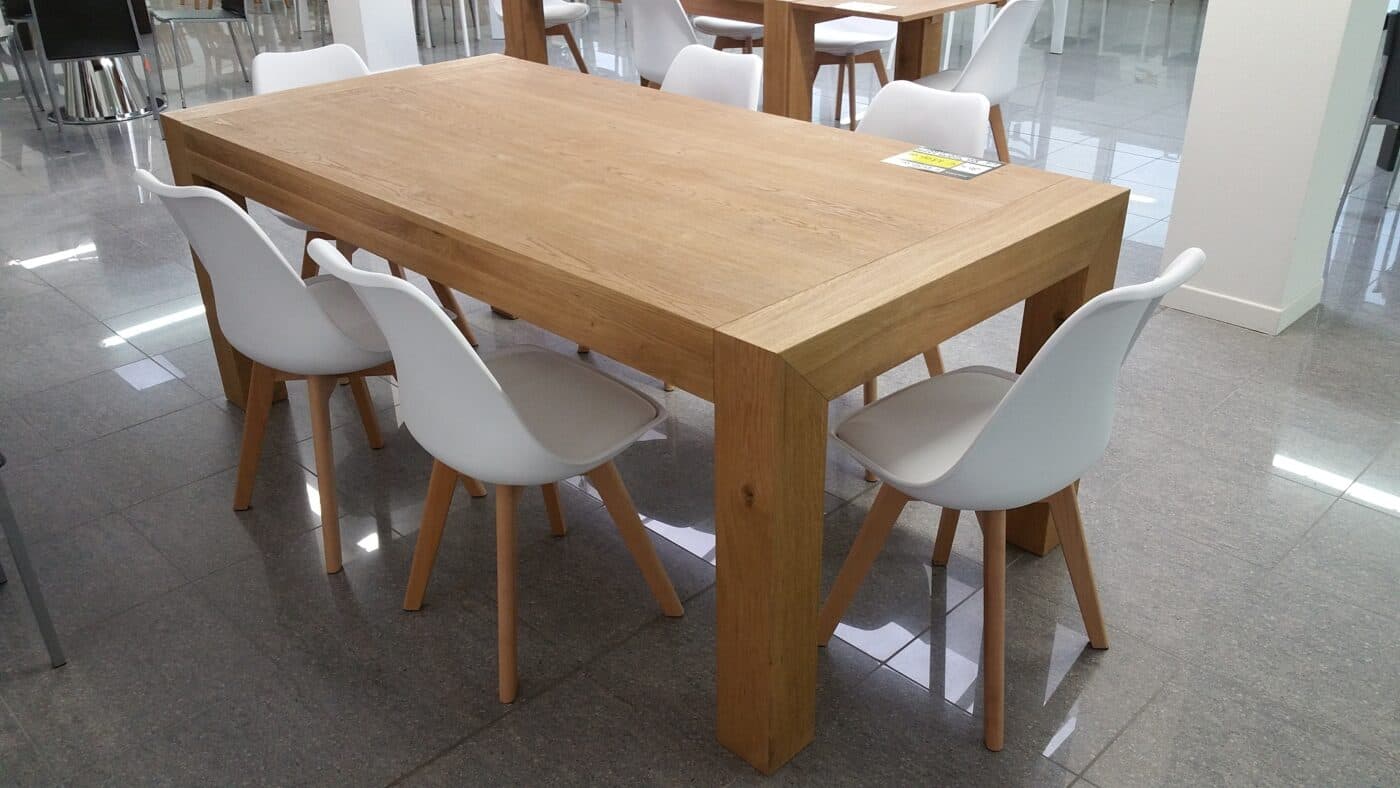 Sedia Tulip gambe legno nat. seduta ecopelle - Immagine 1