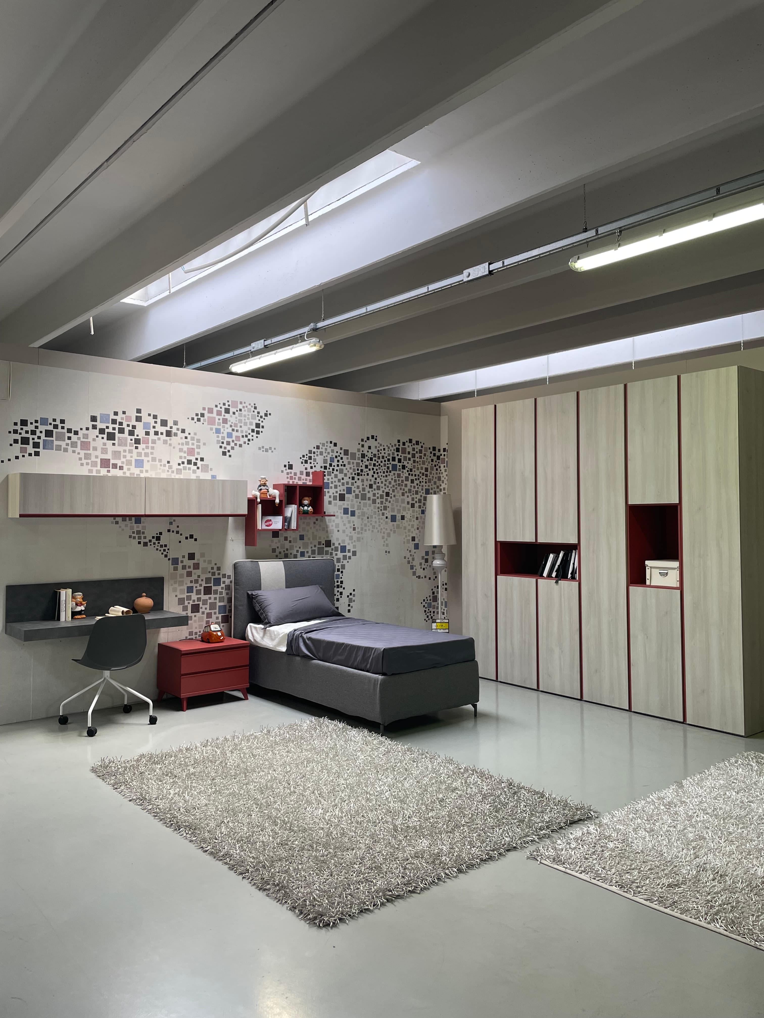 Cameretta Corallo armadio gola rossa - Immagine 1