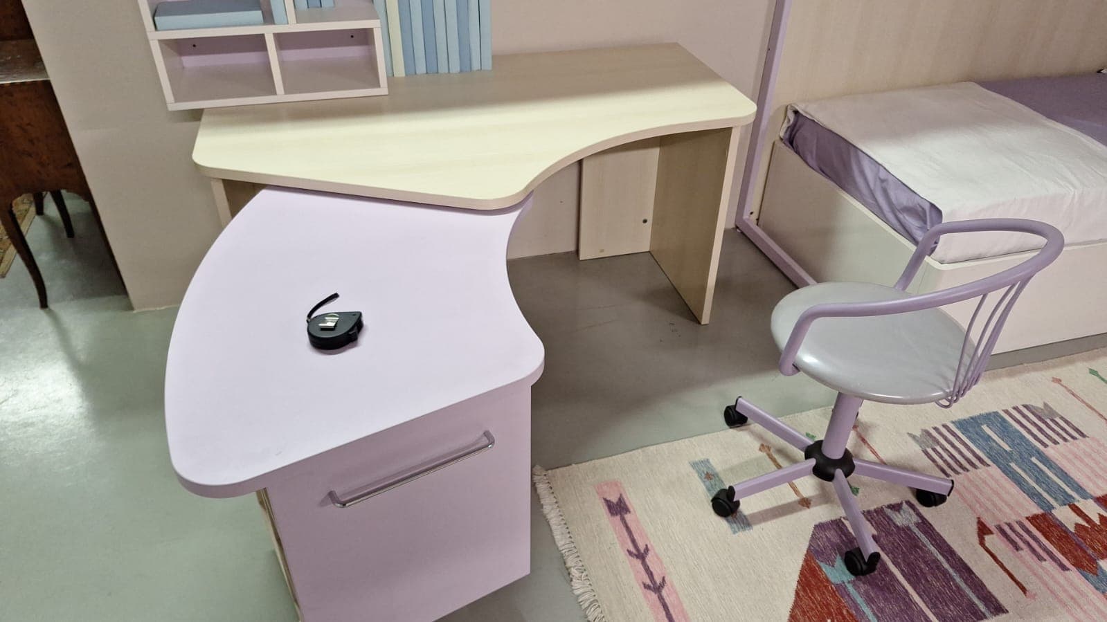 Cameretta con armadio ponte angolo e scrivania - Immagine 1