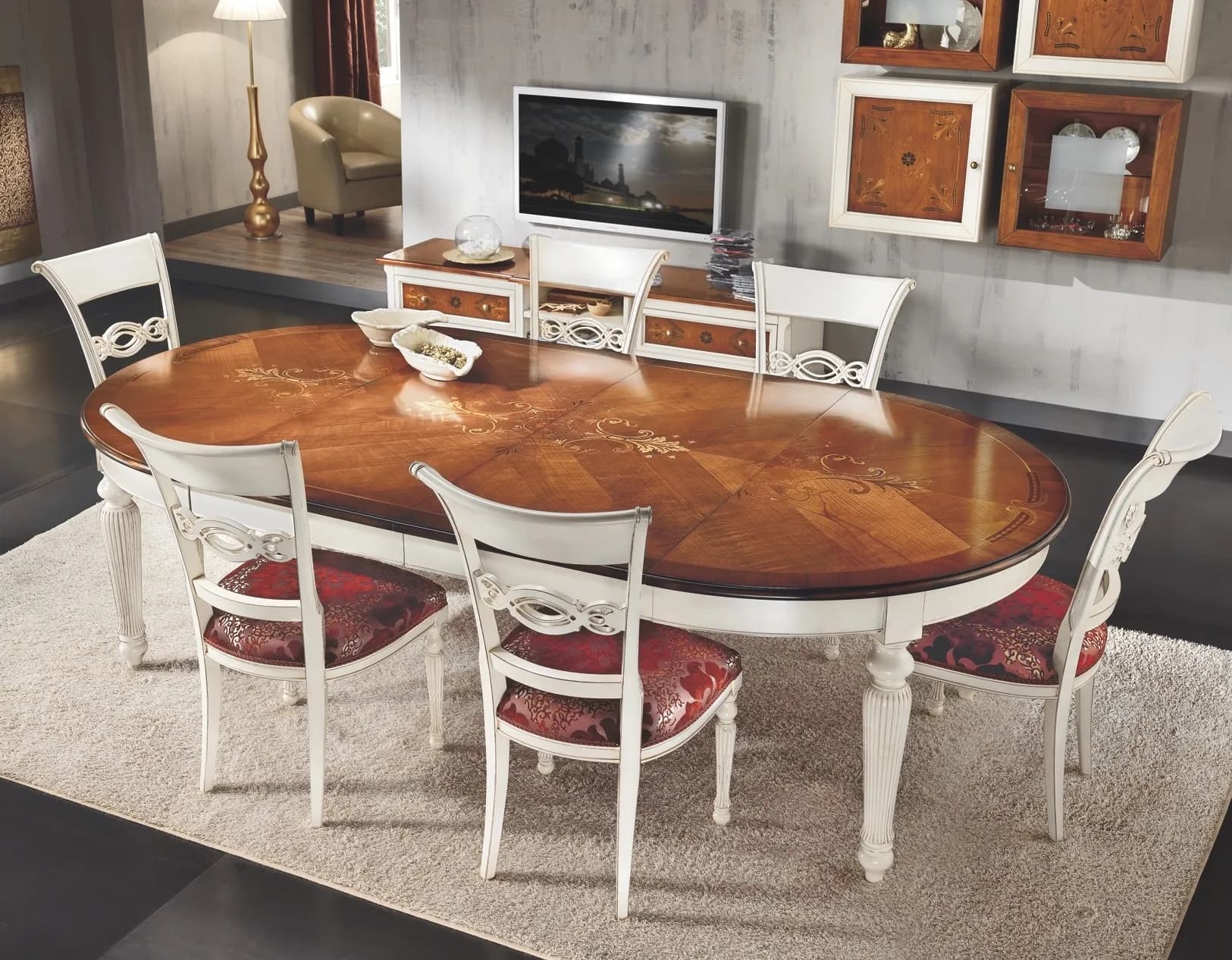 Tavolo Mod. Firenze - rotondo in legno - Immagine 1