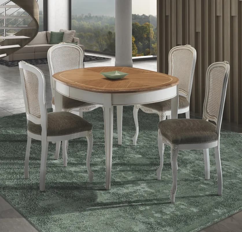 🔷 Tavolo Ovalino Parquet – Un gioiello senza tempo 🪵✨ - Immagine 1