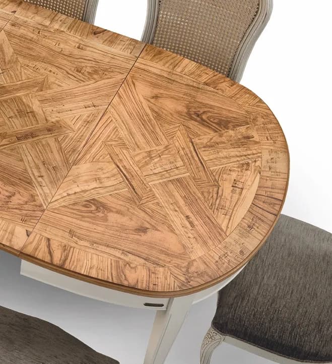 🌿 Tavolo Ovalino in Radica di Ulivo by Artigiani Veneti – Un Capolavoro Artigianale di Prestigio ✨ - Immagine 1