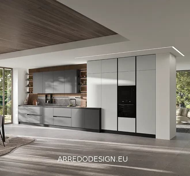 🔥 Super offerta -30% 🔥 Cucina Ar-Due EASY 10 | Lineare 546 cm in laminato opaco 💥 - Immagine 1