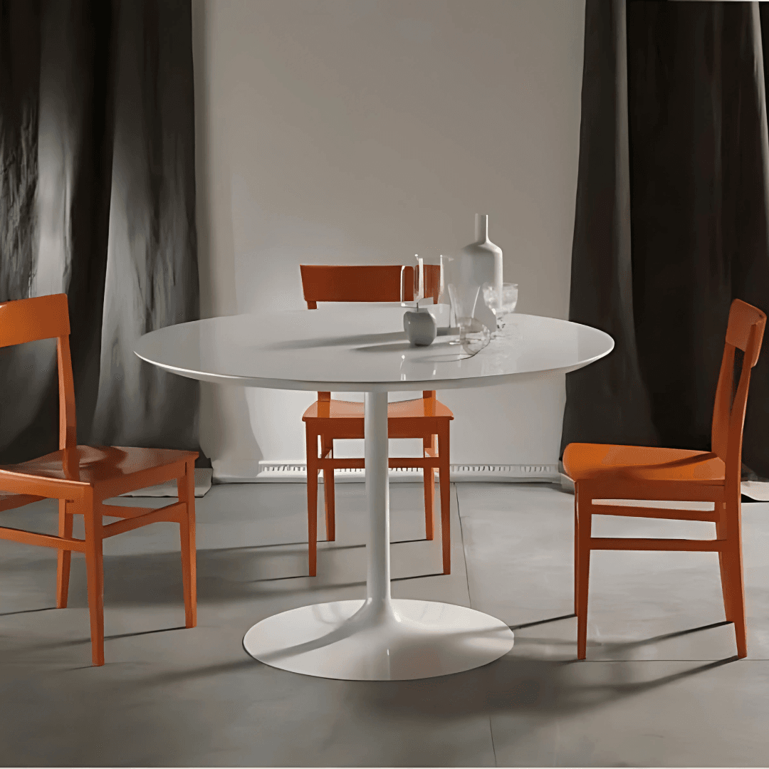 ⚪ Tavolo Max by La Seggiola – Rotondo in laminato bianco – Super Offerta Outlet - Immagine 1