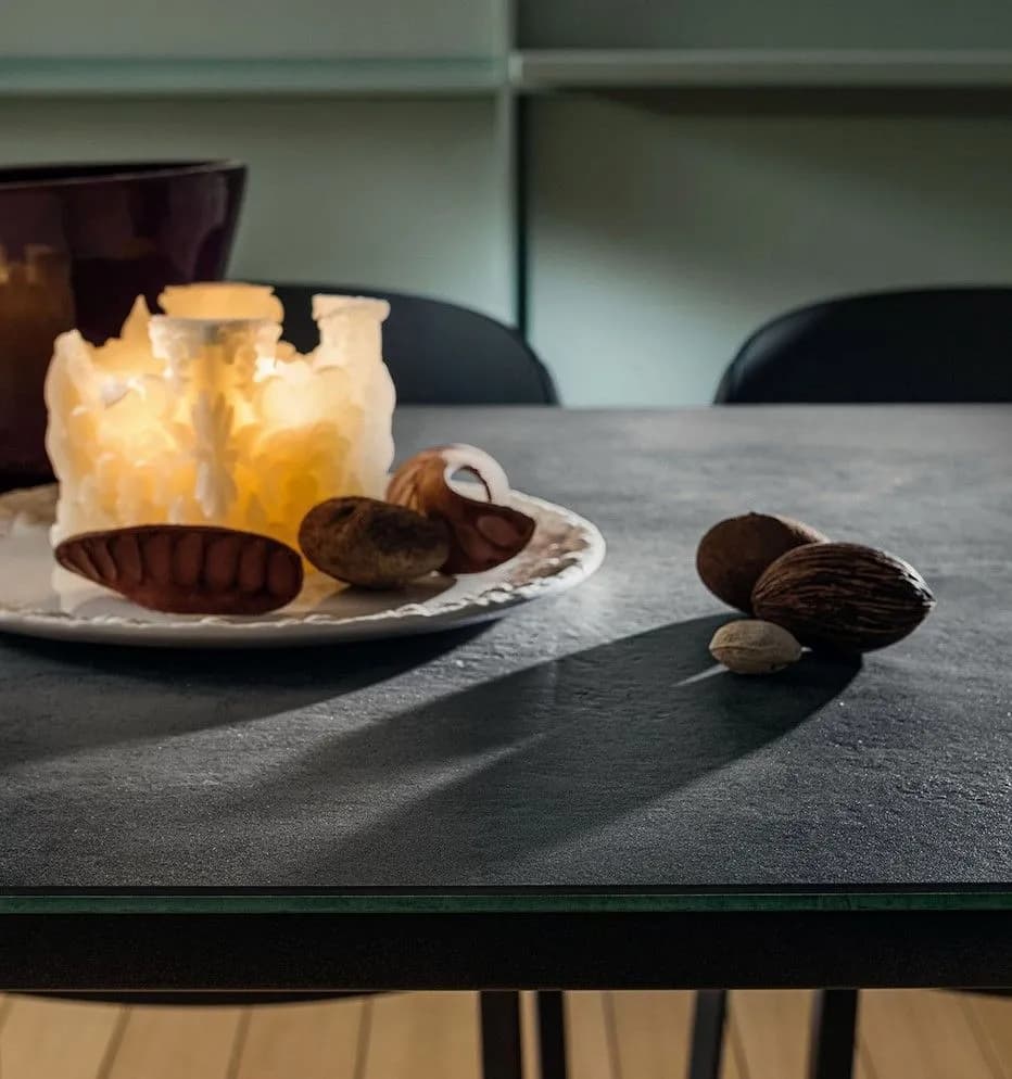 🟫 Tavolo Carlo by La Primavera – Allungabile con piano in Laminam A – 🔥 Sconto Outlet -30% - Immagine 1