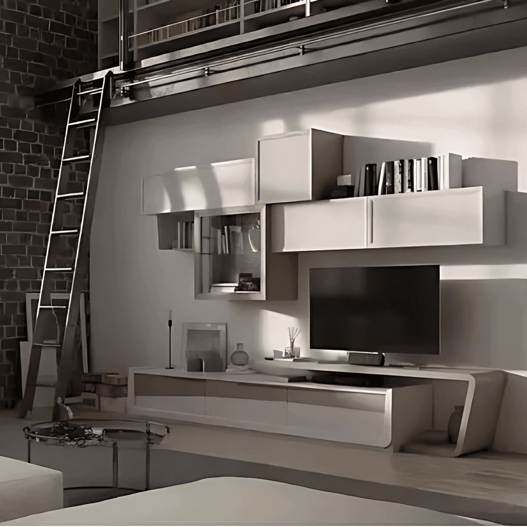 🪵 Soggiorno completo Desi di Fasolin in legno pregiato ✨ Eleganza artigianale a prezzo outlet! - Immagine 1