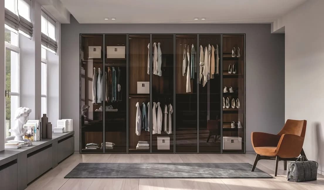 🏡 Armadio Glass Up Dall'Agnese – Eleganza e Design Made in Italy a Prezzo Outlet! 🔥 - Immagine 1