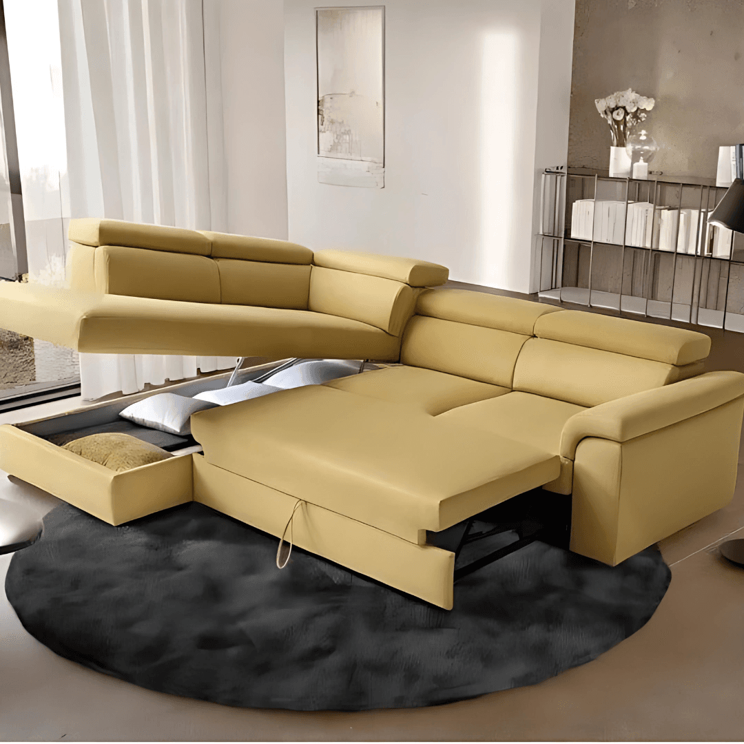 🛋️ Divano Alessandra di LeComfort – Design moderno, penisola contenitore e sconto esclusivo! 🔥 - Immagine 1