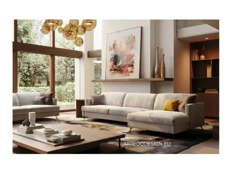 🛋️ Divano Letto GABRIEL con Penisola – Comfort, Stile e Funzionalità su Misura! ✨🛏️ - Immagine 1