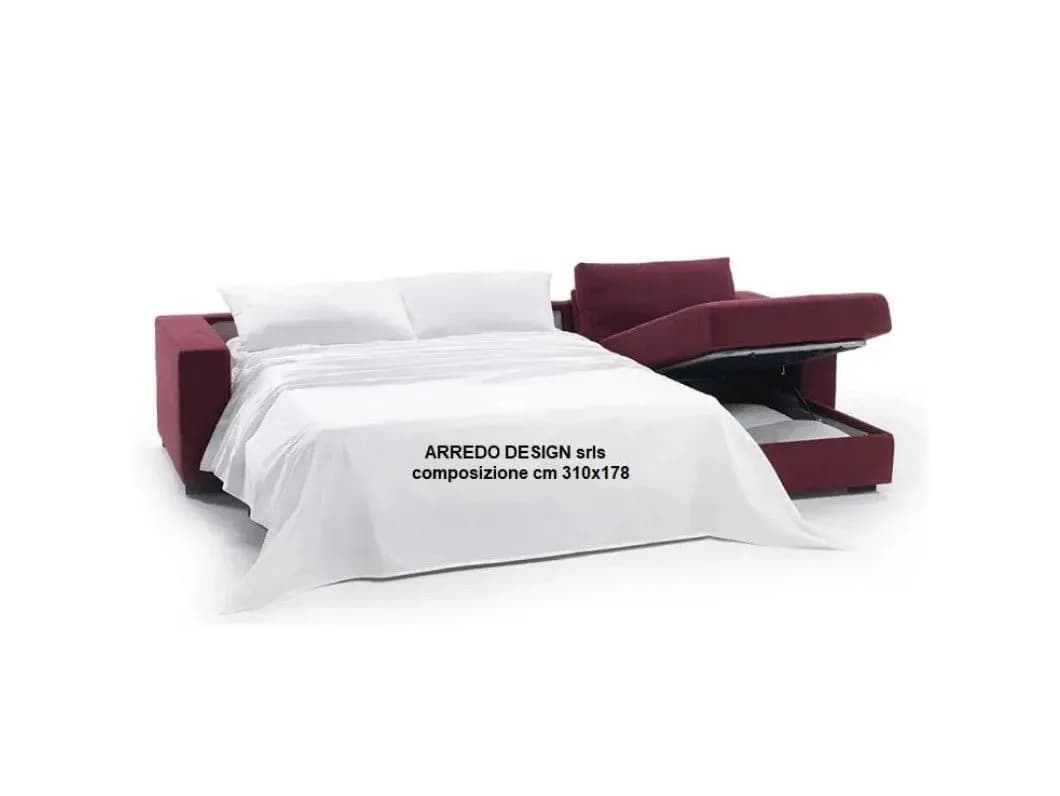 🛋️ Super Offerta! Divano Letto Dieci di Biba Salotti con Penisola e Materasso a Molle - Prezzo Outlet 🎉 - Immagine 1