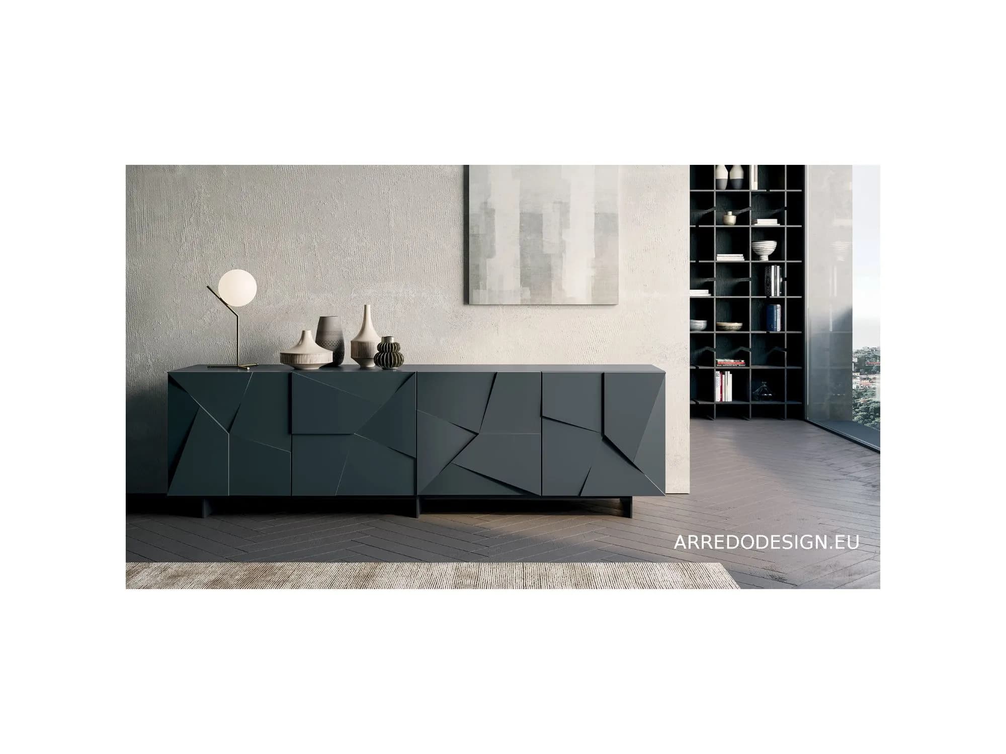 MADIA “CONCRETE” DALL’AGNESE — DESIGN MODERNO, ANTE PANTOGRAFATE ✨ | PREZZO SCONTATO 🔥 - Immagine 1