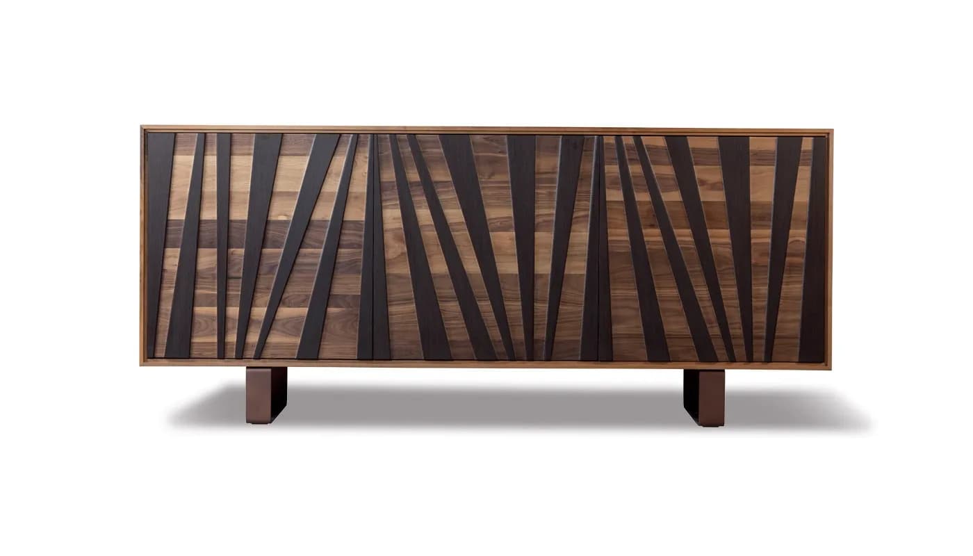 ✨ Prezzo Outlet! Madia Ventaglio A-144 in Noce Walnut finitura a olio - DESIGN ESCLUSIVO ✨ - Immagine 1