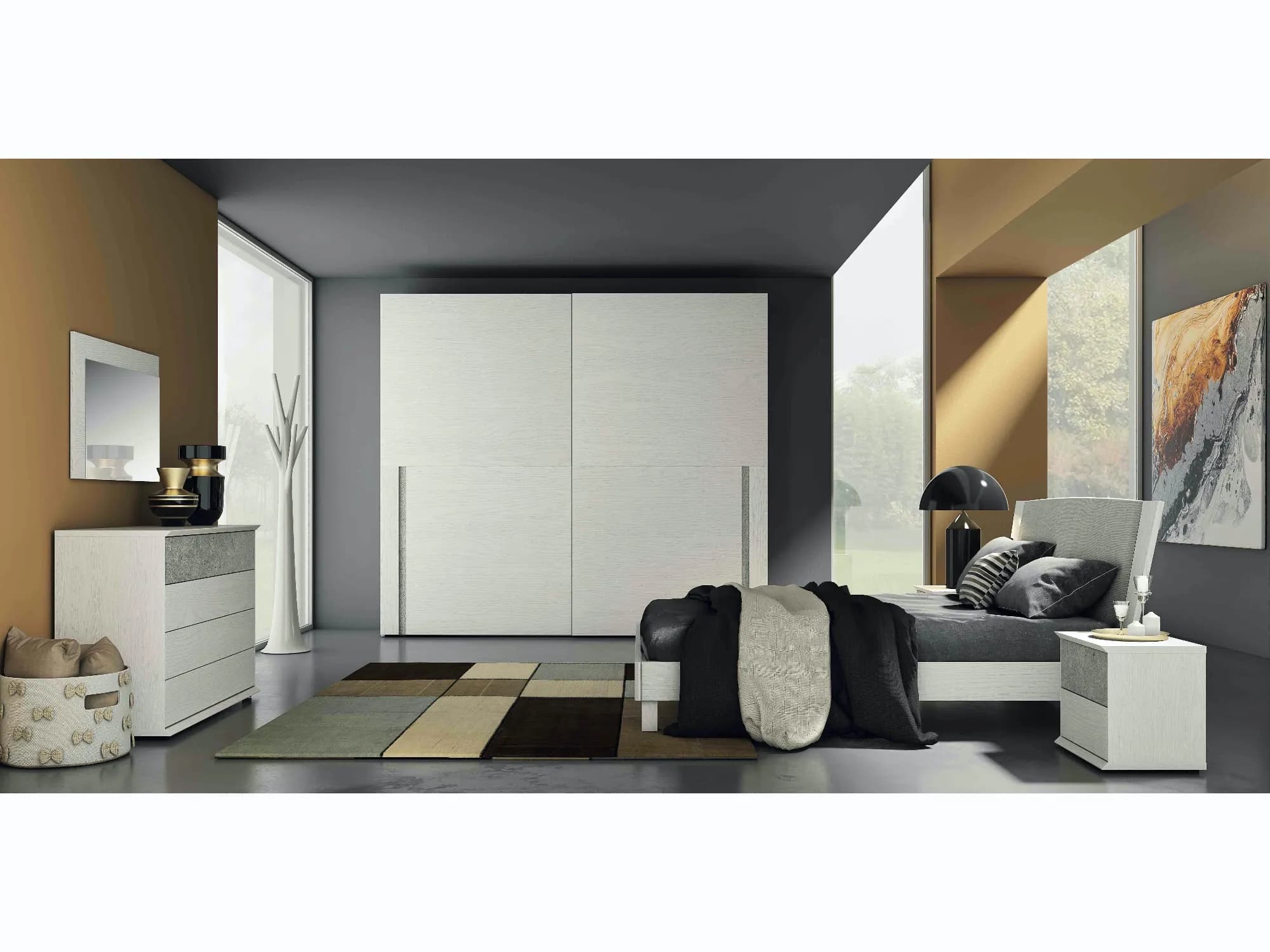 🏷️ Armadio Moderno Velvet con Ante Scorrevoli ✨ – Super Offerta Outlet – Qualità & Design Imbattibili! - Immagine 1