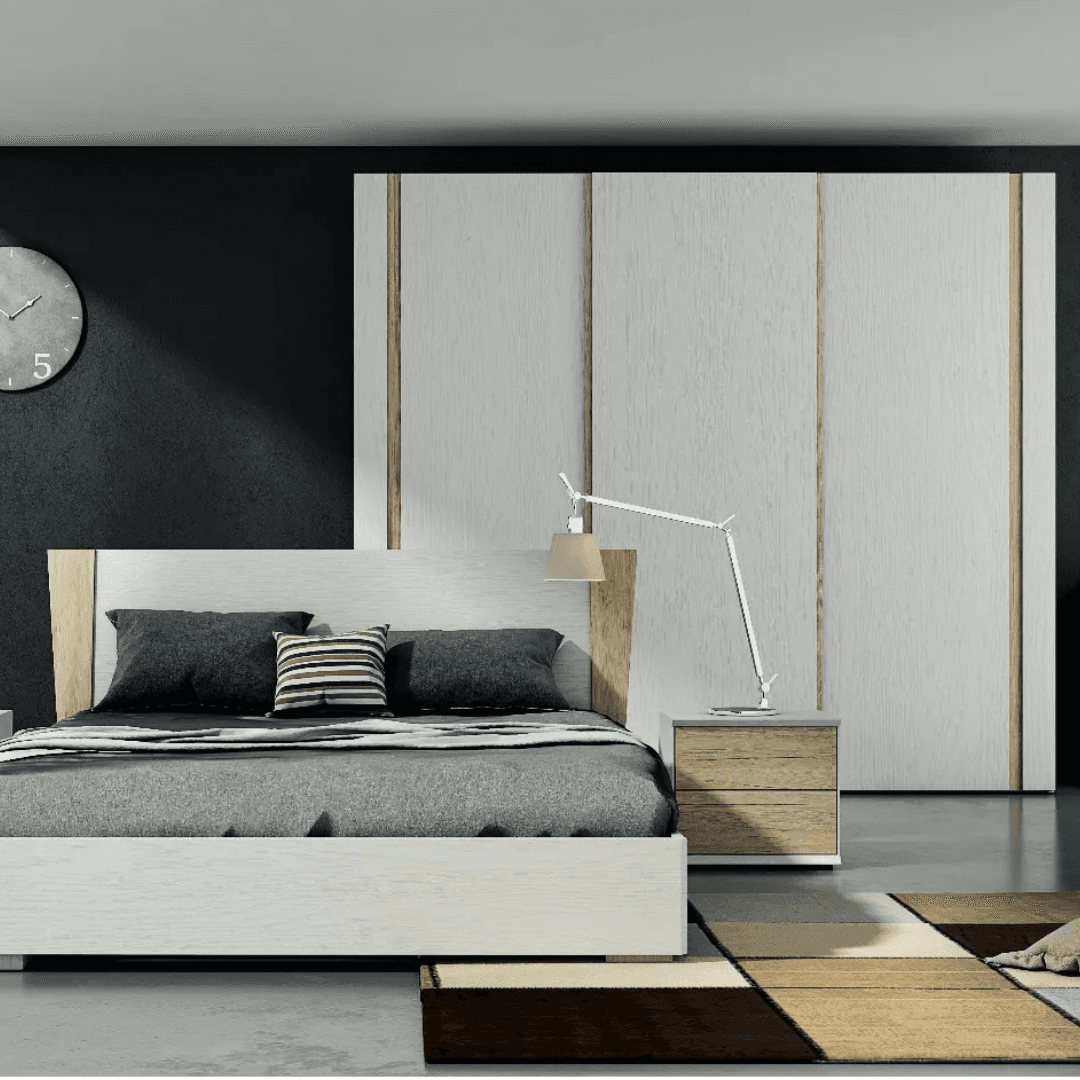 Camera matrimoniale completa Delta in laminato materico alta resistenza - super offerta Outlet - Immagine 1