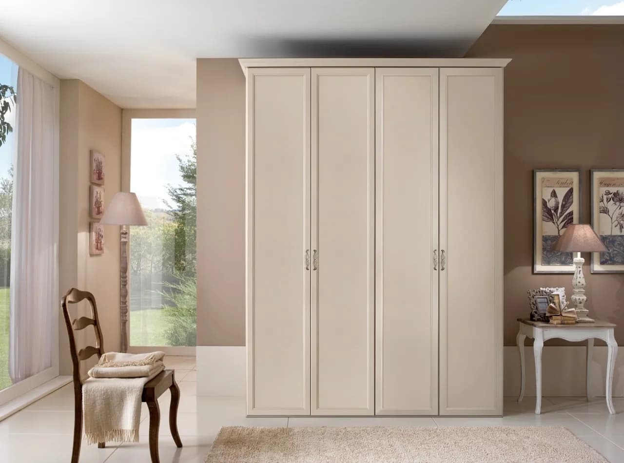 Armadio 4 ante battenti Dalila in laminato materico alta resistenza - prezzo outlet - Immagine 1