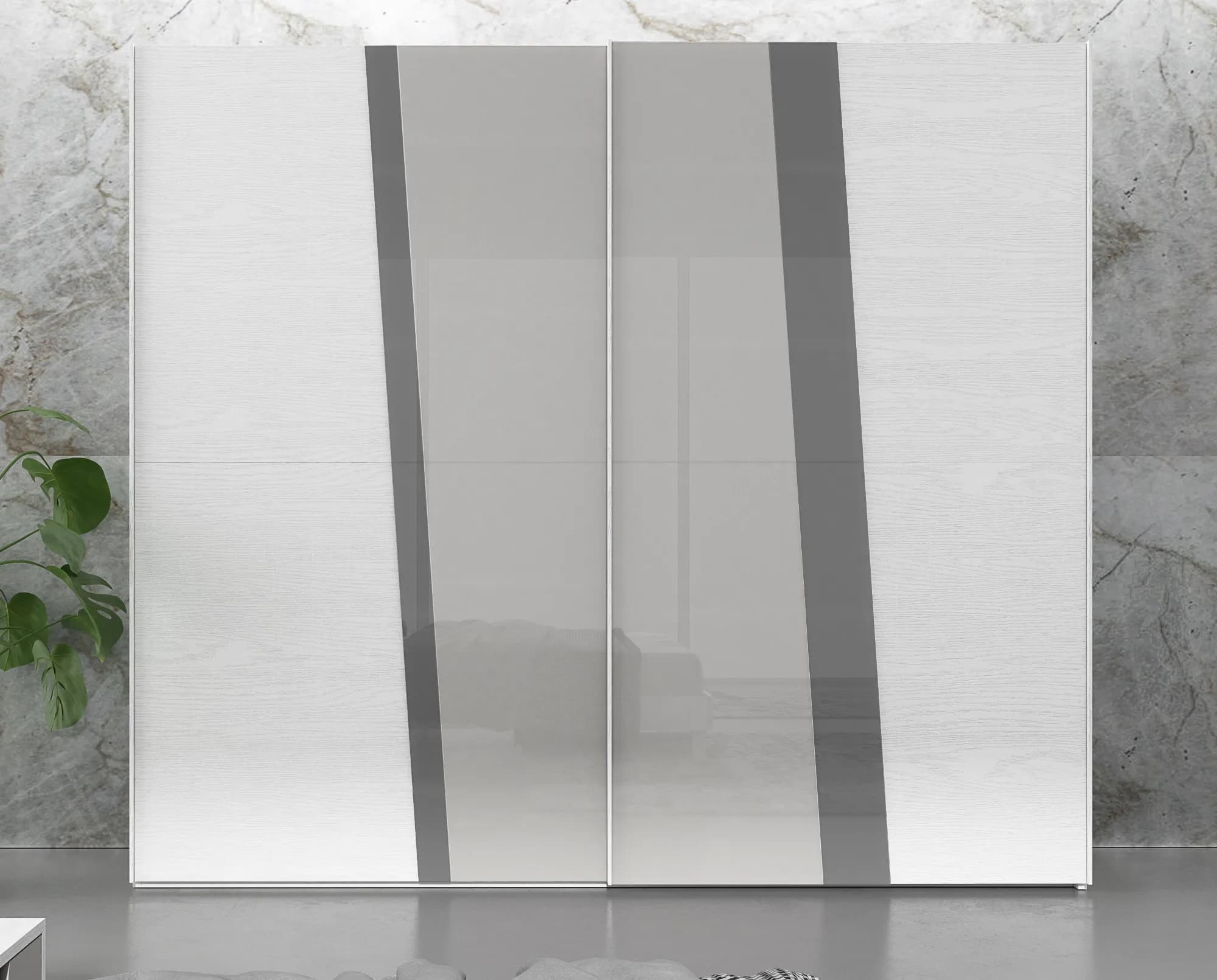 Armadio Scorrevole 2 Ante Mod. Space ā Super Offerta Prezzo Outlet - Immagine 1