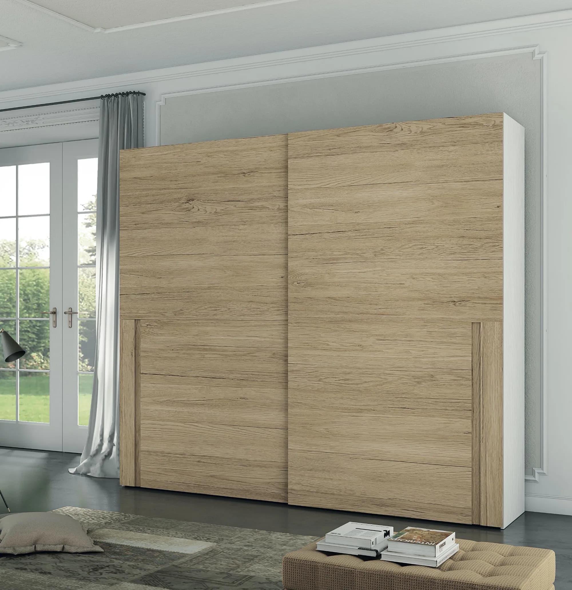 Armadio Scorrevole Maxi Oak - Design Moderno e Prezzo Imbattibile! - Immagine 1