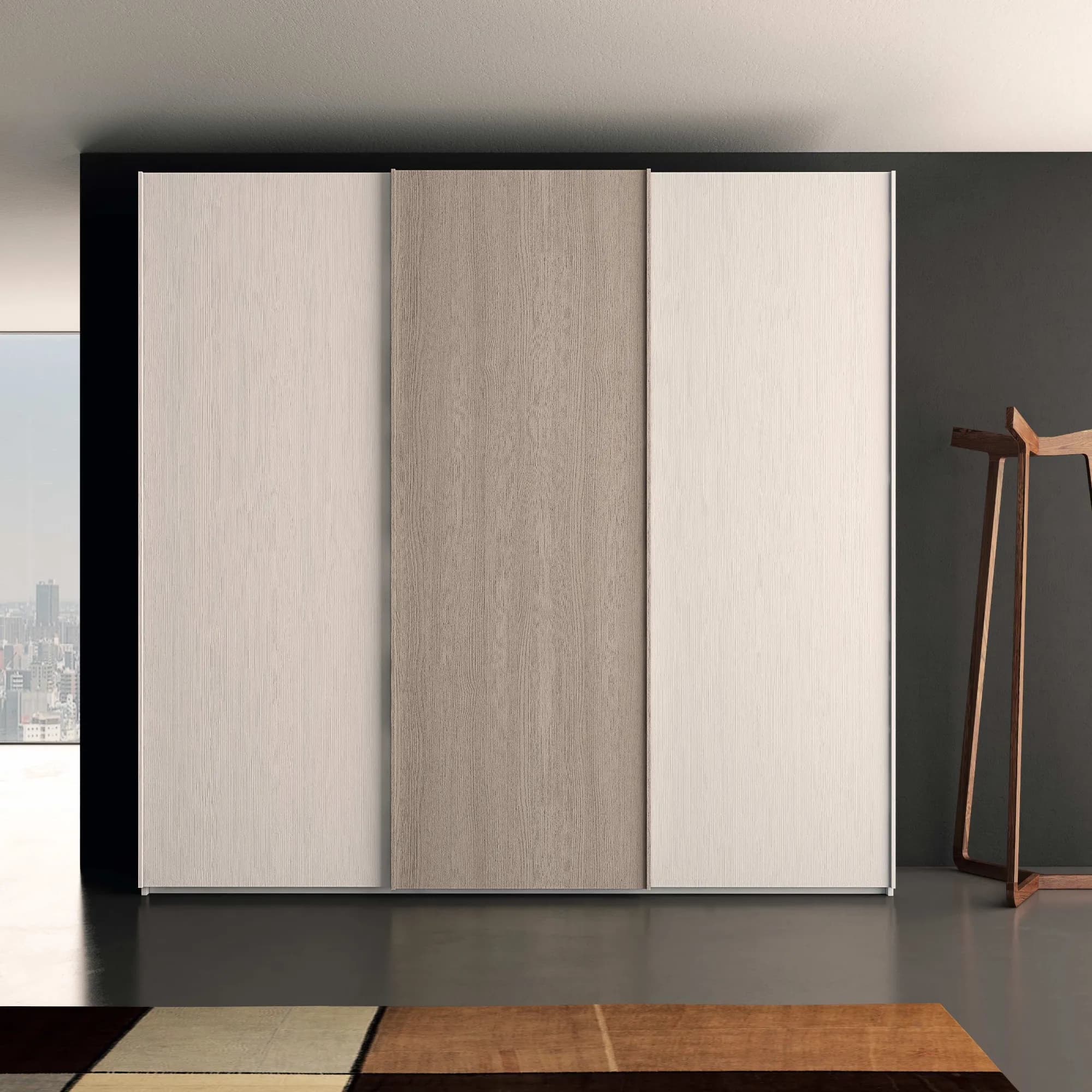 Armadio Lions KSM 58 – 3 Ante Scorrevoli ammortizzate - Immagine 1