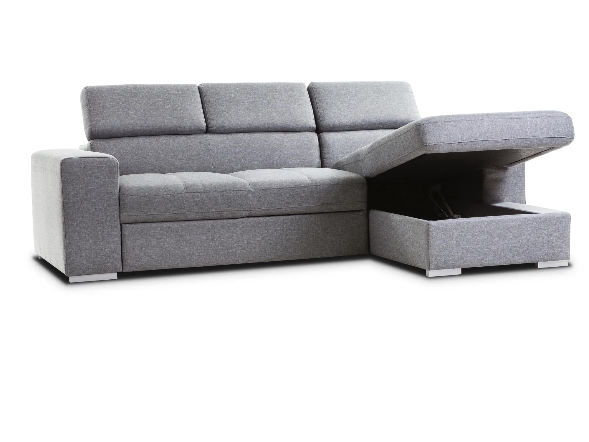 Divano con penisola Dave â Comfort, funzionalitĂ e design Made in Italy - Immagine 1