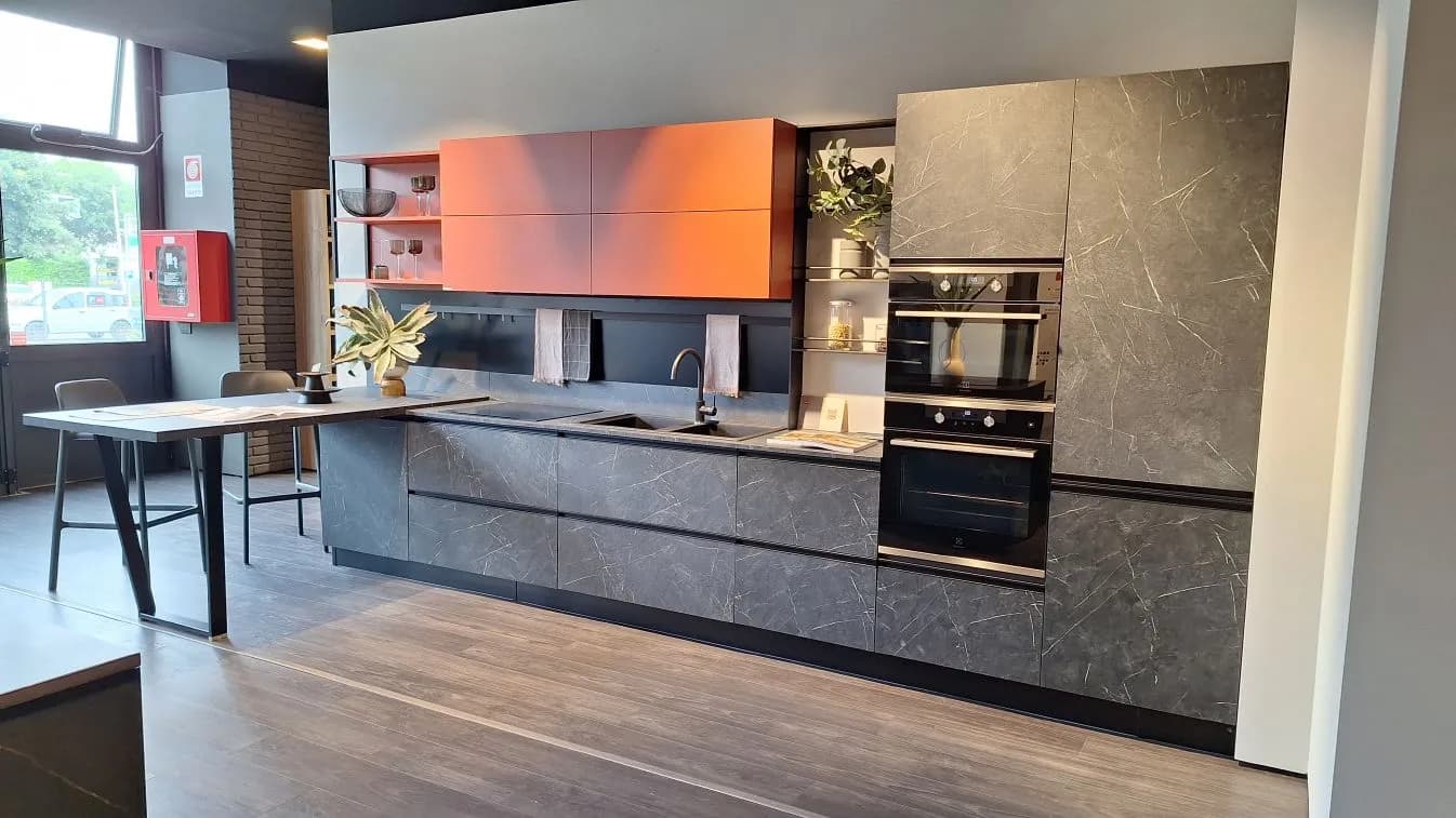 Cucina MODULA Profilo C con penisola â OFFERTA SPECIALE - Immagine 1