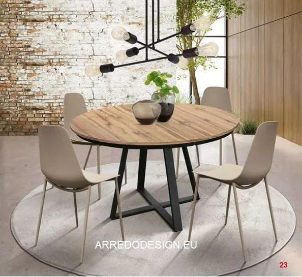 Tavolo Rotondo Allungabile Tempor 2180 – Collezione esclusiva in Offerta Outlet! - Immagine 1