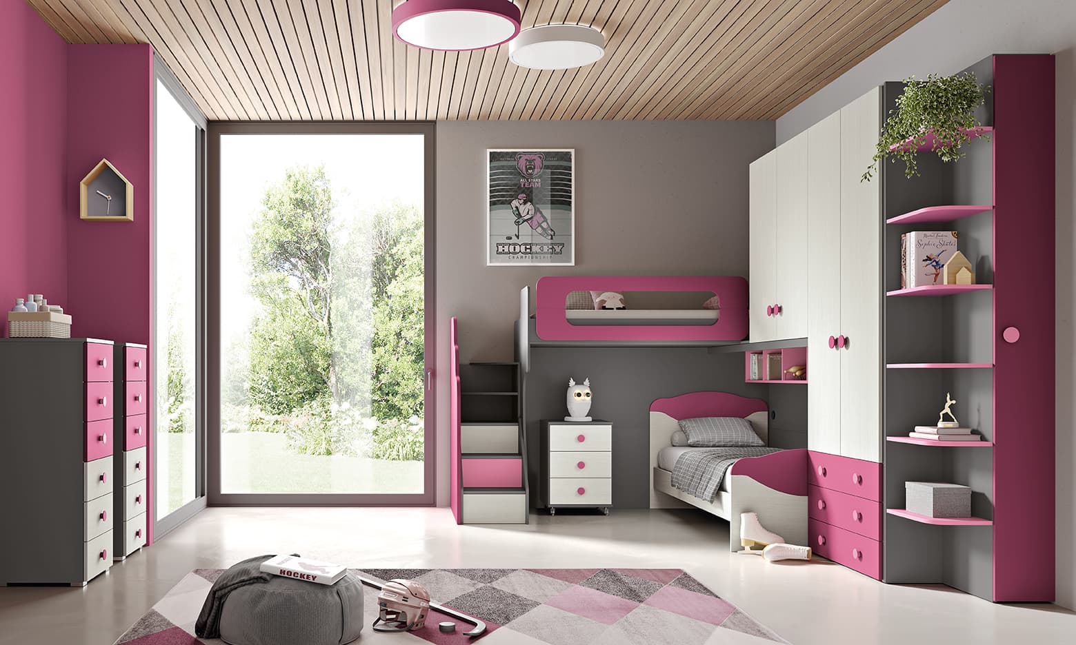 Cameretta OMNIA 6.20: Un Nido di Creatività e Comfort per i Tuoi Bambini0 - Immagine 1