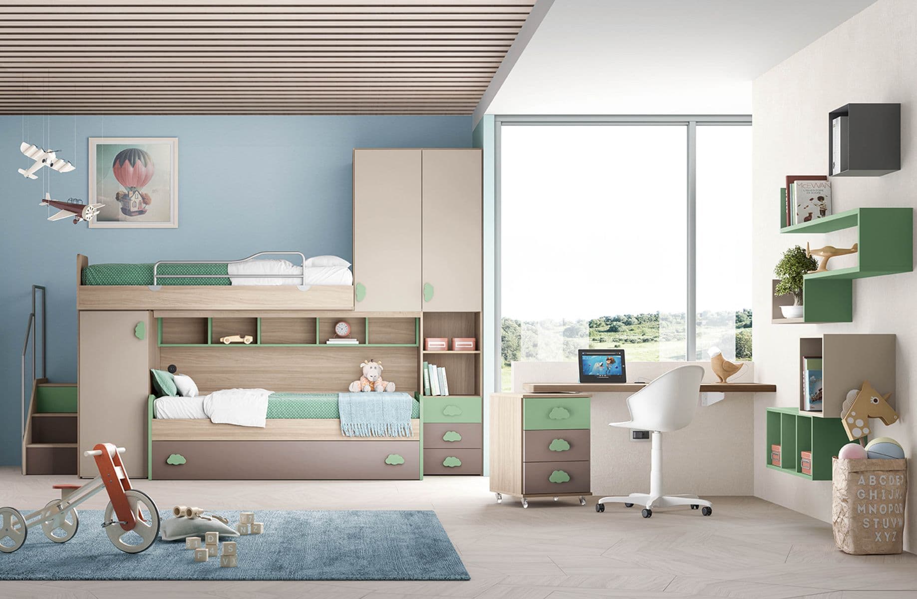 Cameretta OMNIA 6.22: Un Mondo di Design e Qualità per i Bambini - Immagine 1