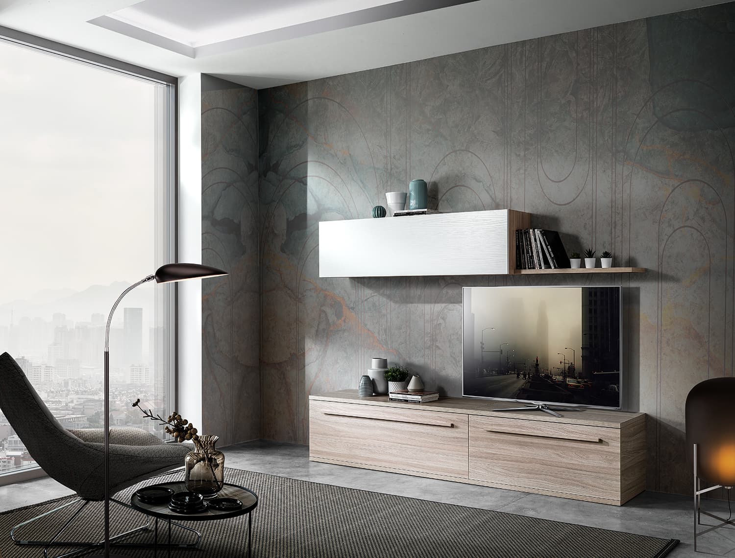 Soggiorno SG02: L'Abbraccio Perfetto tra Stile e Funzionalità - Immagine 1