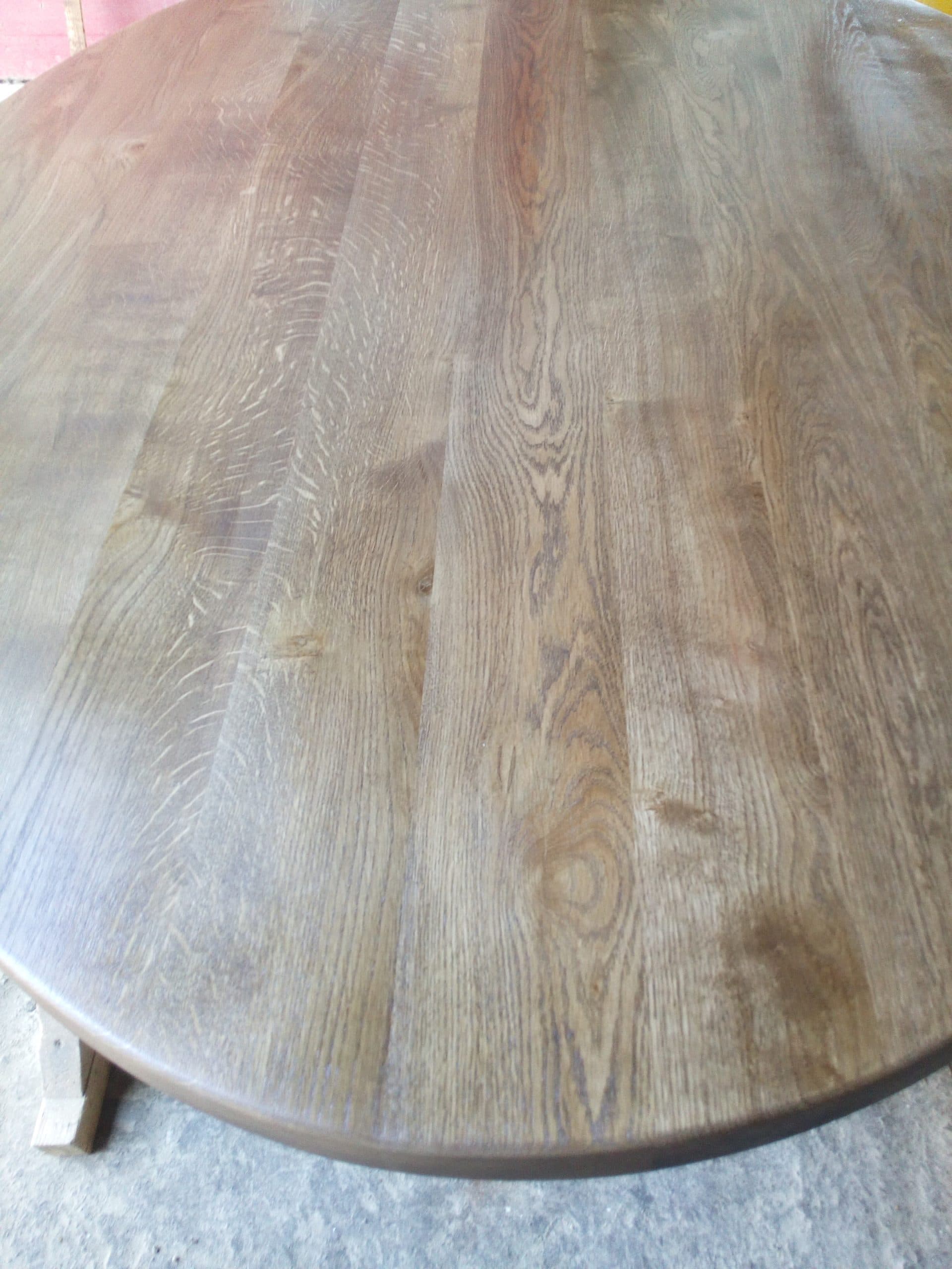 Piano Tavolo Ovale in Rovere Massello: Eleganza e Robustezza - Immagine 1