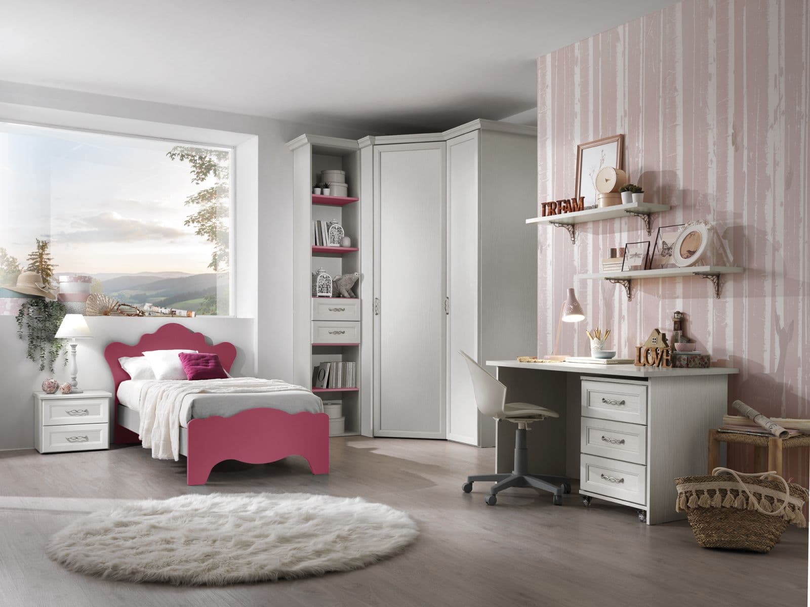 Cameretta Afrodite AF06: Eleganza Classica e Comfort per i Bambini - Immagine 1