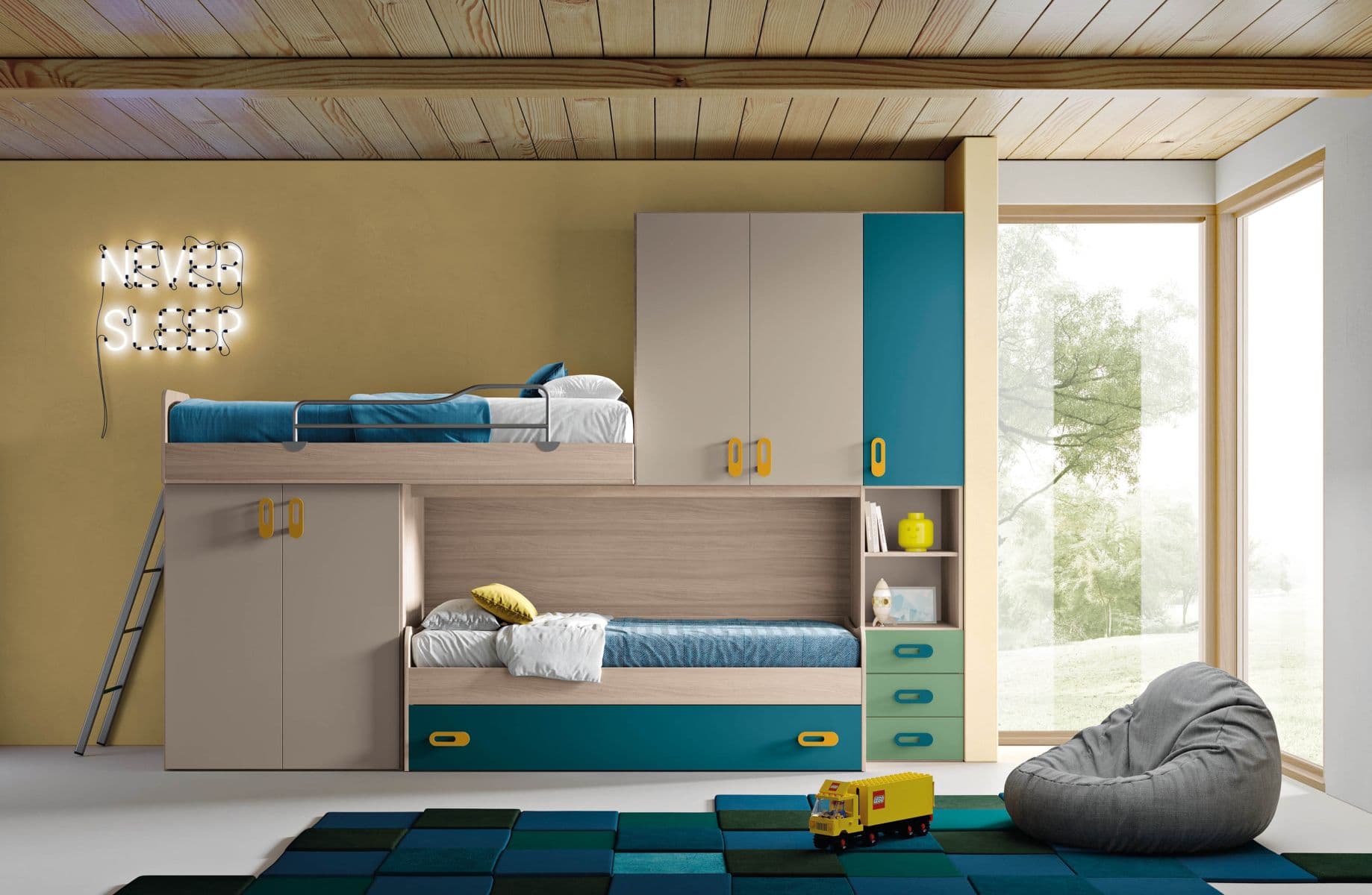 Cameretta BLOCK BK02: L'Ambiente Ideale per la Crescita e il Gioco - Immagine 1