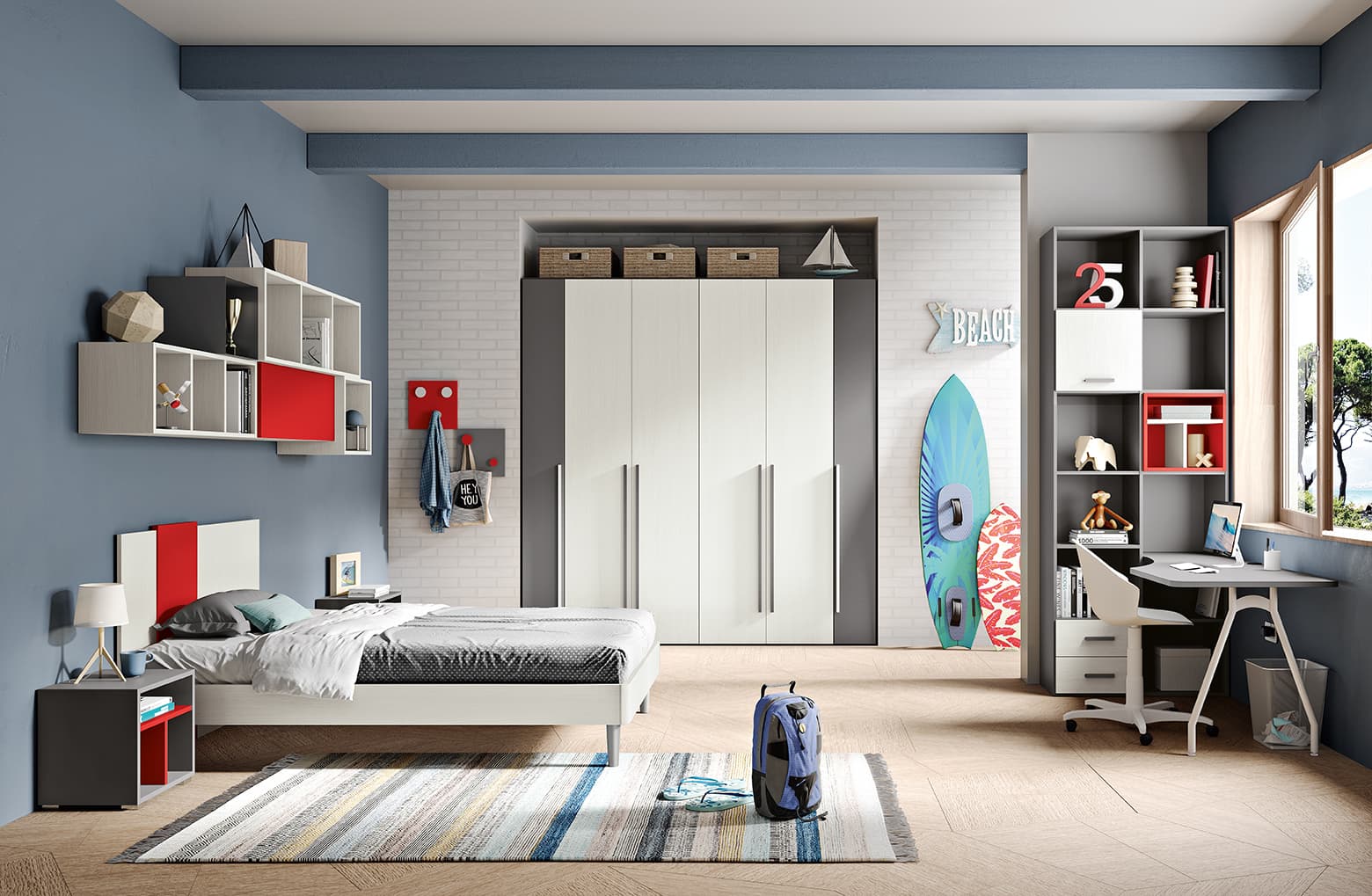 Cameretta OMNIA 6.11: Indipendenza e Stile per Adolescenti - Immagine 1