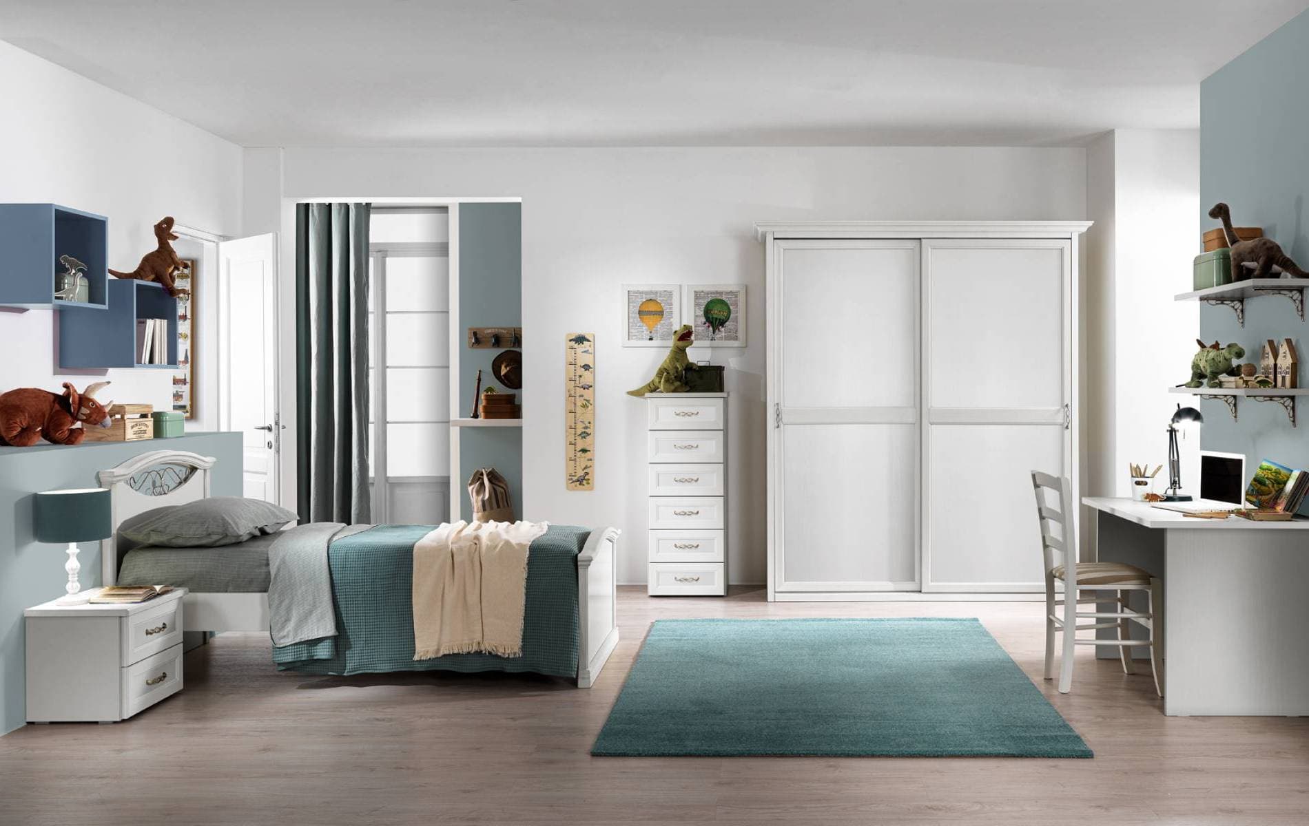 Cameretta Afrodite AF01: Classicità e Funzionalità per Adolescenti - Immagine 1