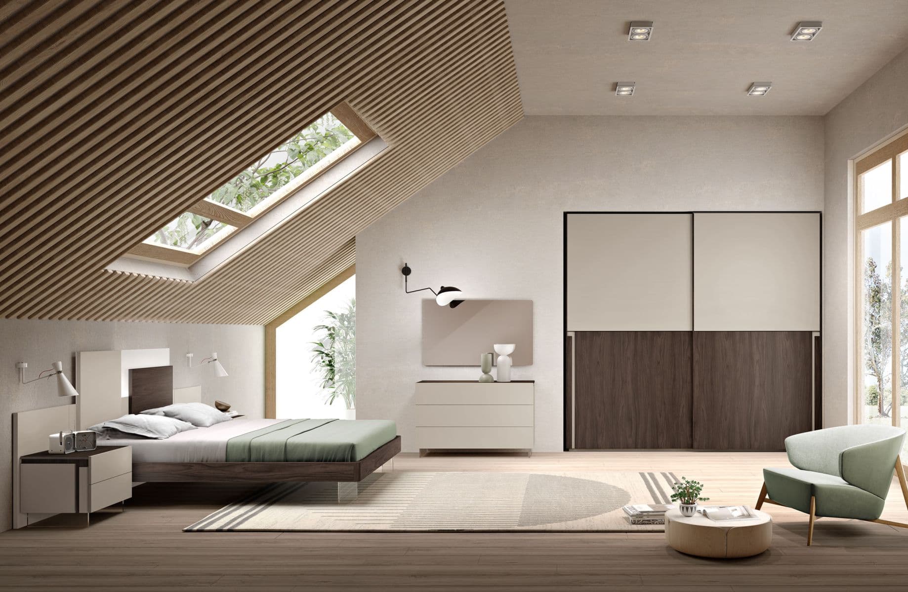 Camera Matrimoniale Lyra LY08: Minimalismo Ispirato e Raffinatezza Contemporanea - Immagine 1