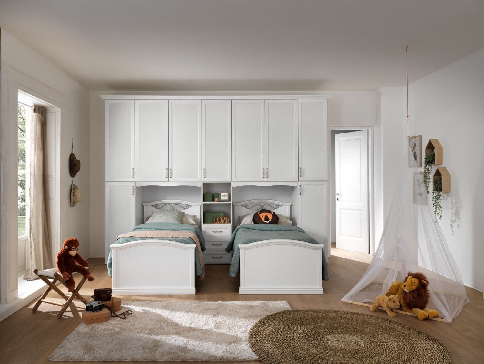 Cameretta Afrodite AF14: Classicità, Comfort e Armonia per i Bambini - Immagine 1